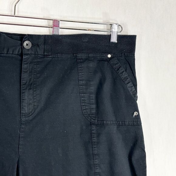 Kim Rogers Plus Size 3X Shorts Black Elastic Waist Pockets Drawstring Hem 106 - Picture 4 of 12